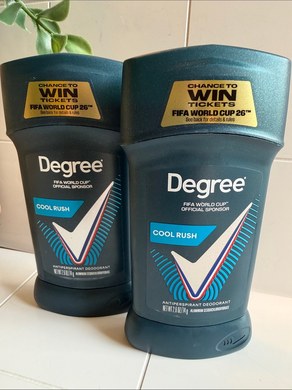 Cool Rush Men’s Antiperspirant Deodorant  
By DEGREE Set of 2